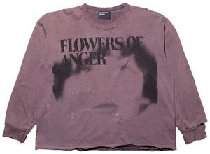 Футболка с длинными рукавами Enfants Riches Déprimés Flowers Of Anger, коричневый