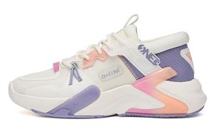 Кроссовки Lifestyle женские с низким верхом Feather Белый/розовато-фиолетовый Серый 361°