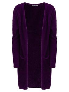Вязаный кардиган Influencer, фиолетовый