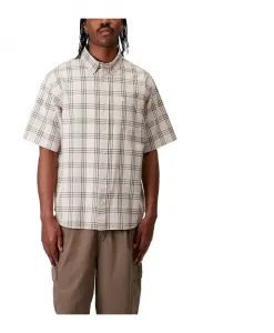 Рубашка в клетку, нежно-розовый цвет, летний стиль. Carhartt Wip, розовый