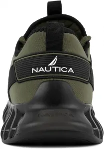 Мужские повседневные модные кроссовки Nautica - легкие спортивные кроссовки на шнуровке для ходьбы в спортзале и теннисе, удобные, оливковый