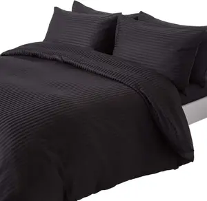 Постельное белье HOMESCAPES Damask, черное, количество нитей 330, 135 x 200 см Homescapes