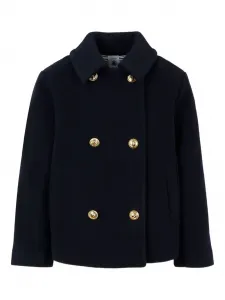 Двубортное пальто с зазубринами Petit Bateau, синий