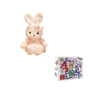 Плюшевая кролик кукла высотой 40см/50см/60см/80см/120см AZLCL, розовый