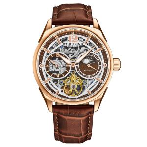 Vanguard 1019 Dual Time автоматический скелетон 42 мм STÜHRLING Original, коричневый