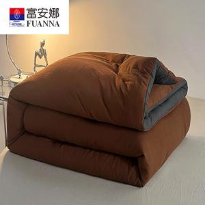 Fuanna Одеяло 150х200 см, вес 1,75 кг, ультрамягкое, из хлопка, цвет Caramel Gray