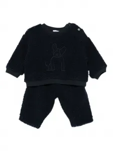 Флисовый спортивный костюм с вышитой собакой Il Gufo, синий