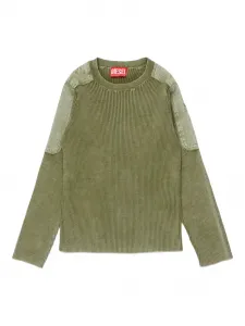 Свитер Kameryn в рубчик Diesel Kids, зеленый