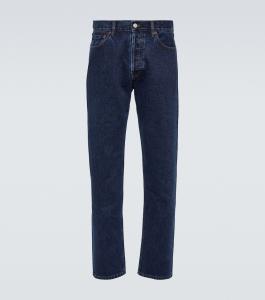 Прямые джинсы средней посадки Thom Sweeney, Dark Wash