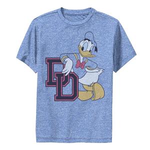 Футболка с изображением Университетского портрета и портрета «Дональд Дак» для мальчиков 8–20 лет Disney's «Микки Маус и друзья» Disney