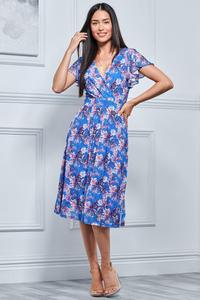 Сетчатое платье Kaylynn с запахом Jolie Moi, синий