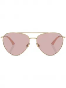 Солнцезащитные очки в круглой оправе JIMMY CHOO, золотой