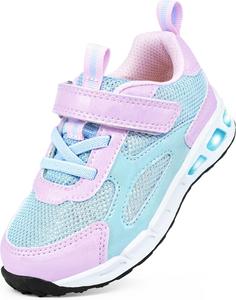 Детские кроссовки YESKIS для мальчиков и девочек со светодиодной подсветкой, легкие, сетчатые, дышащие, очаровательные, для бега, для малышей и маленьких детей, синий