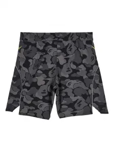 Треки-шорты Bape с камуфляжным узором FB Adidas, черный