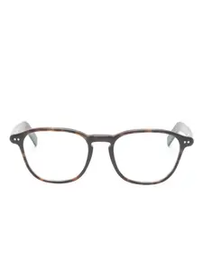 Очки в круглой оправе Lunor, коричневый