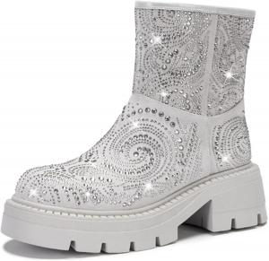 Женские зимние сапоги TDD с мехом, замшевые, из овчины, на платформе, коричневые, теплые, утепленные, с противоскользящей подошвой, комфортные снежные сапожки