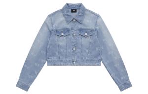 MLB Джинсовая куртка Monogram Collection New York Yankees женская голубая, Light Blue