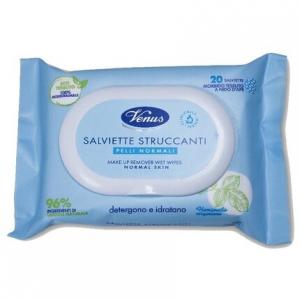 Салфетки для снятия макияжа Venus 20 шт. для нормальной кожи