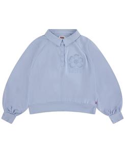 Объемная рубашка с длинными рукавами и воротником для девочек 7-16 лет Levi's, Light Pastel Blue