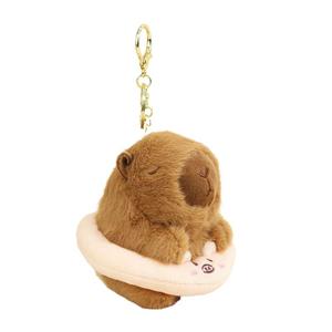 Очаровательная и игривая плюшевая подвеска капибара высотой 10см Whoops