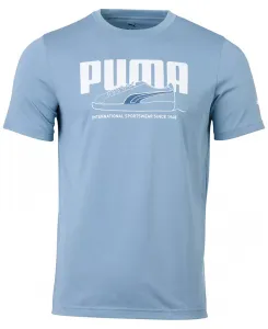 Мужская футболка с принтом баскетбол с коротким рукавом Puma, синий