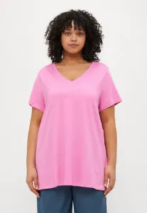 Простая футболка Only Carmakoma, Fuchsia Pink