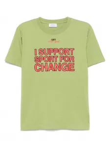 Футболка с надписью NYC из коллаборации с AC Milan Off-White, зеленый