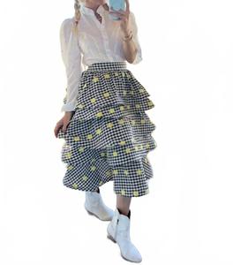 Влюбленная желтая блузка с баской Buru