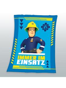 Herding Флисовое одеяло «Пожарный Сэм», 130х170 см, синего цвета