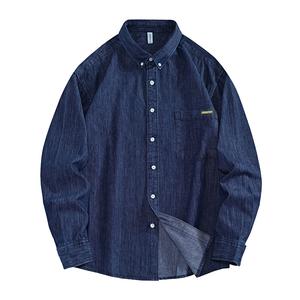 Рубашка унисекс Jeep, темно-синий