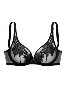 черный бюстгальтер на косточках LASCANA