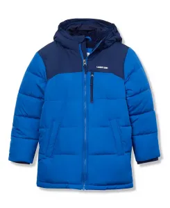 Водонепроницаемое пальто с высоким ворсом для мальчиков Lands' End, синий