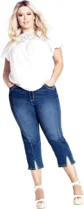 Женские джинсовые капри Avenue с разрезом