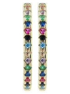 Adeliás Женские серьги - серьги-кольца из золота 333 пробы с кубическим цирконием в золоте