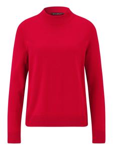 Базовый красный вязаный свитер с воротником-стойкой Betty Barclay