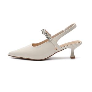 Туфли на тонком каблуке, высокие, 5 см, женские ABIDJAN, Beige