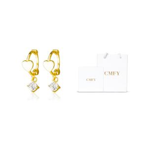 CMFY Серьги из стерлингового серебра 999 пробы для женщин