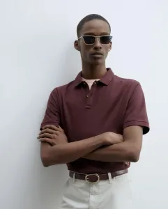 Поло из пике Sfera, бордовый