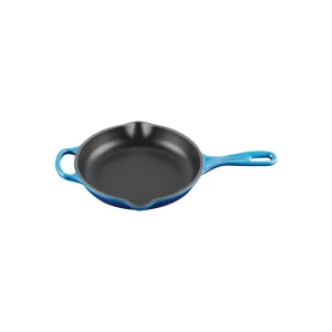 Чугунная сковорода круглая Le Creuset, голубой