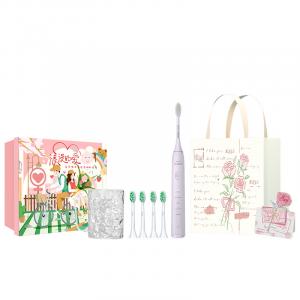 Электрическая зубная щетка Smart Soundwave вибрирующая с мягкой щетиной для бережного ухода за деснами HX2471 PHILIPS, фиолетовый