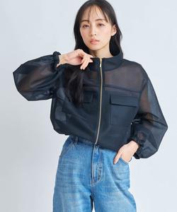 Прозрачная картонная куртка Noela, цвет Black