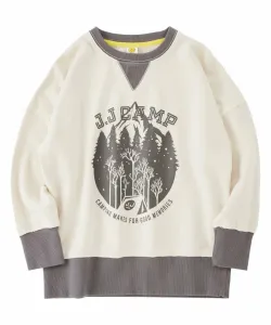 Детская толстовка JJ CAMP/(K), 100% хлопок, свободный крой, JJ CAMP, цвет Shirayuri