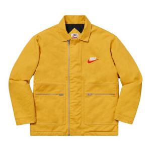 Куртка Supreme x Nike Double Zip Quilted Work Jacket Mustard, желтый