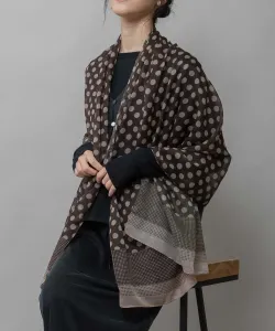 палантин в горошек