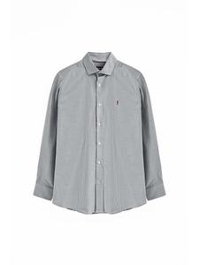 Рубашка на пуговицах классического кроя Polo Club, серый