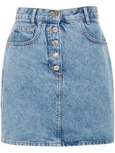 MOSCHINO JEANS джинсовая юбка с логотипом, синий