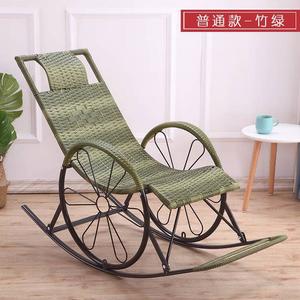 Fantasy Кресло-качалка для взрослых, бамбуковое зеленое с двойными колесами, Zhuolvdanlun