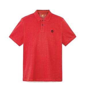 Timberland Футболка-поло мужская с красным лацканом Moderate