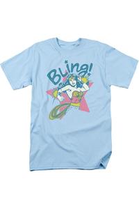 Футболка DC Comics Bling с коротким рукавом для взрослых Gildan, светло-голубой