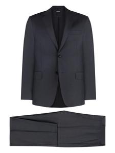 Костюм с однобортным пиджаком Zegna, синий